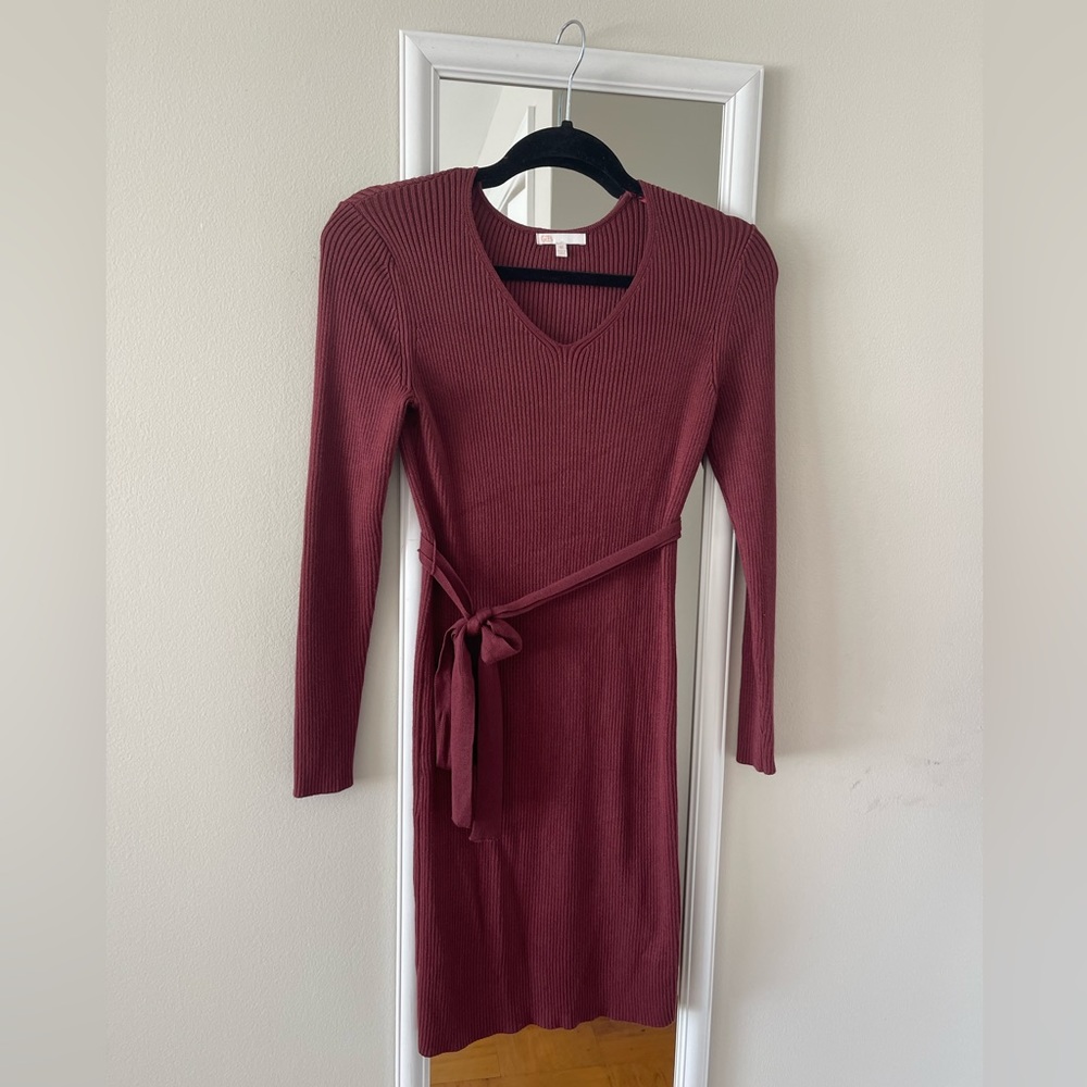 Gianni Binni GB Maroon Sweater Dress